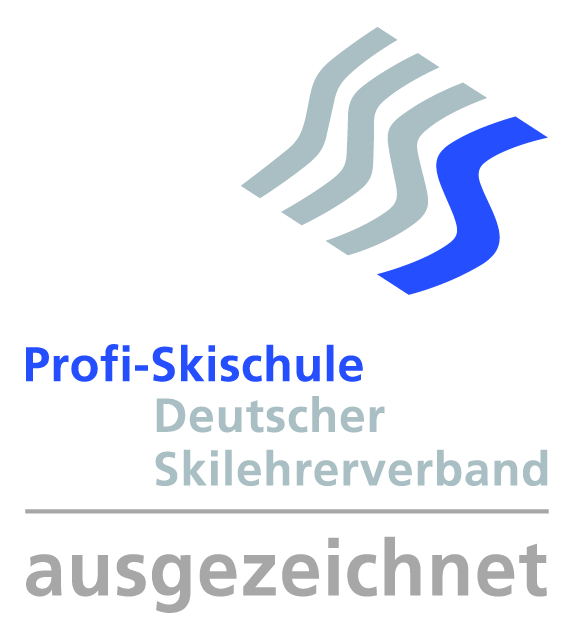 Logo Profi Skischule ausgezeichnet weiss
